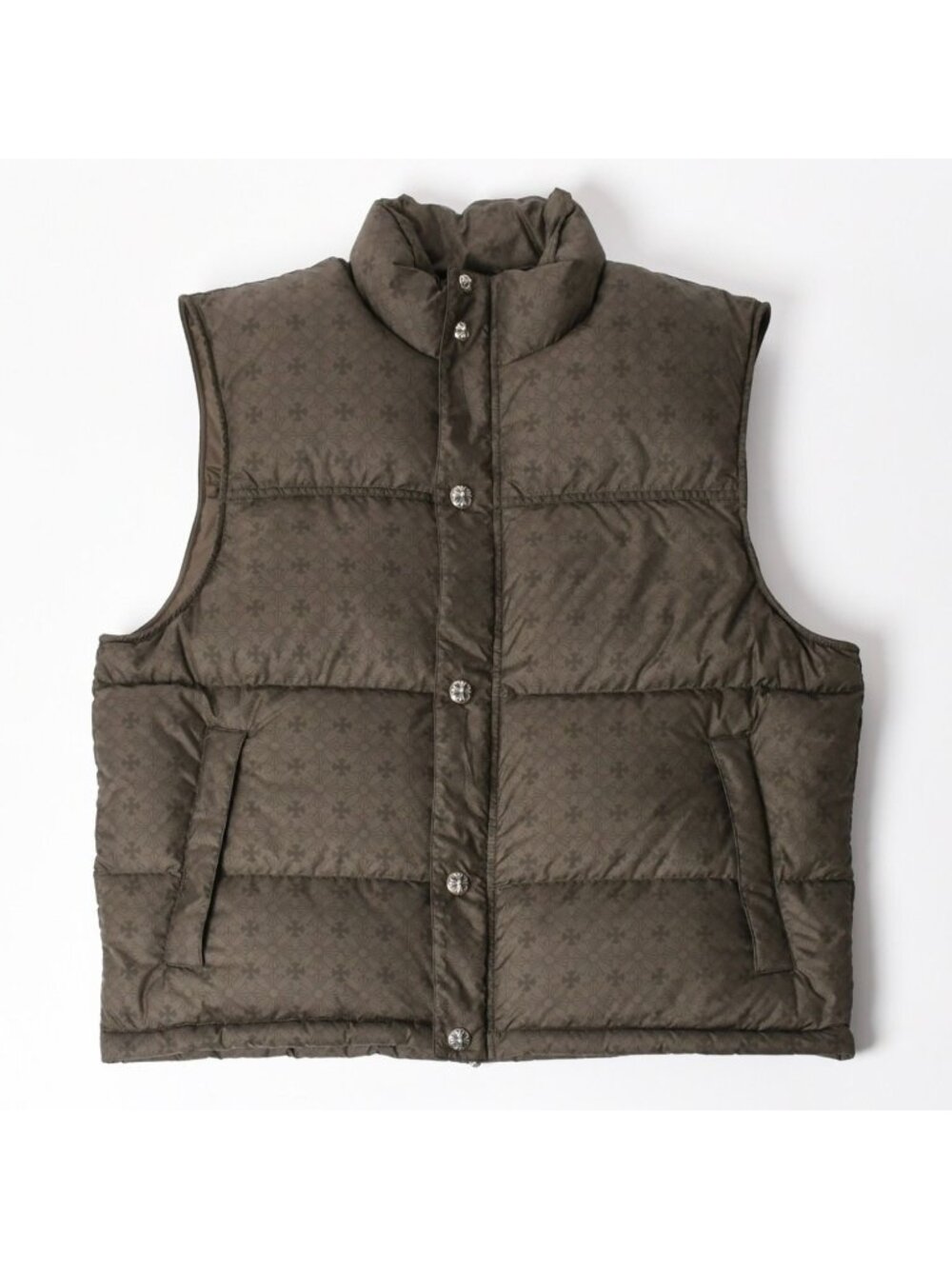 Chrome Hearts CH Plus Stiff Down Vest CH Khaki All Over Print M
